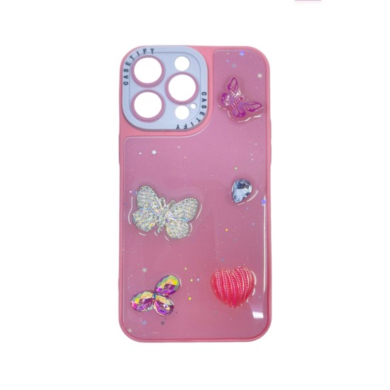 Funda Duro Designer para Apple iPhone 14 Pro Rosa